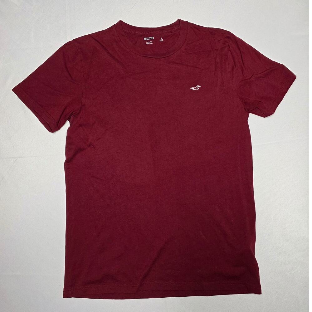 Hollister crew-neck t-shirt color maroon Size M